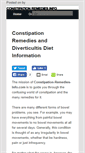 Mobile Screenshot of constipation-remedies-info.com