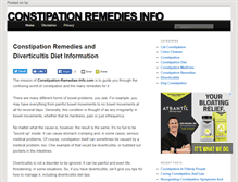 Tablet Screenshot of constipation-remedies-info.com